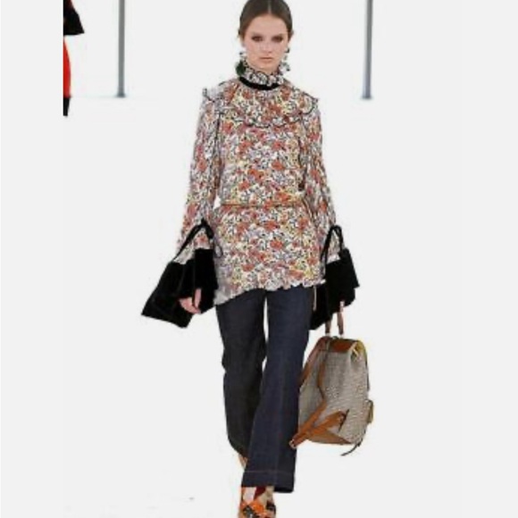 Tory Burch Multicolor Ruffle Blouse - Picture 5 of 15